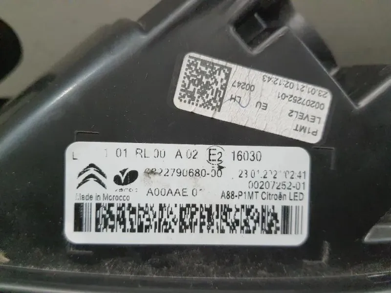 Fanalino LUCE Diurna ANT SX 9822790680 Citroen C3 Aircross 2017