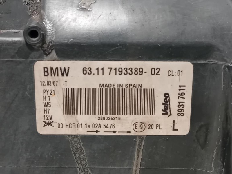 Proiettore ANT SX 6111 7193389-02 Bmw Serie 1 E87 Berlina 2005