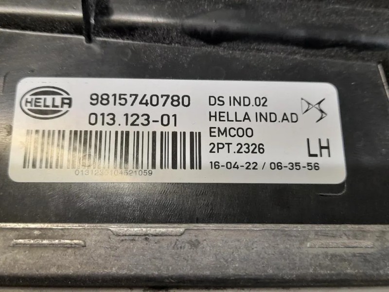 Fanalino LUCE Diurna ANT SX 9815740780 Citroen DS7 Crossback 2017