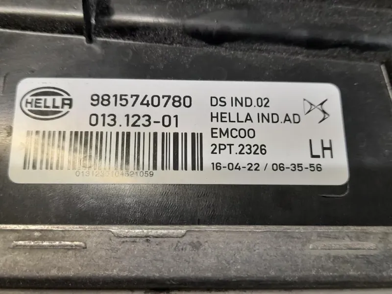 Fanalino LUCE Diurna ANT SX 9815740780 Citroen DS7 Crossback 2017