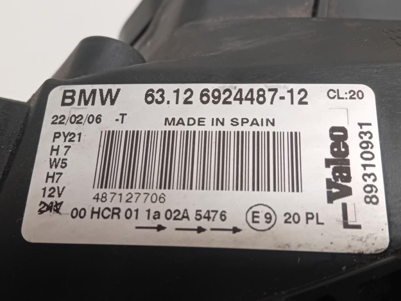 Proiettore ANT SX 63126924487 Bmw Serie 1 E87 Berlina 2005