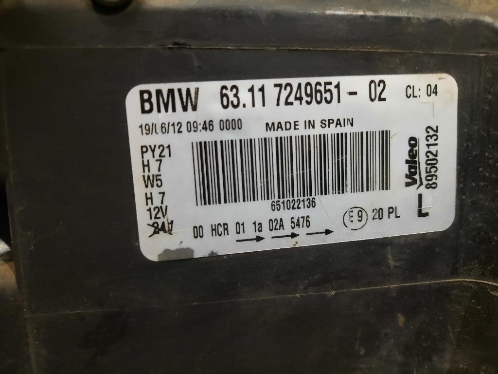 Proiettore ANT SX 63117249651 Bmw Serie 1 E87 Berlina 2005