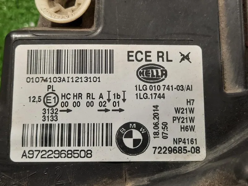 Proiettore ANT SX 7229695-08 BMW FARO Bmw Serie 1 F20 Berlina 2012