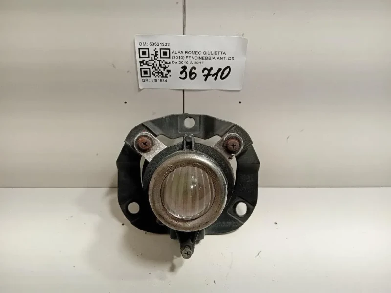 Fendinebbia ANT DX 50521332 Alfa Romeo Giulietta 2010