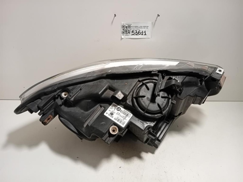 Proiettore ANT SX 7229685-08 Bmw Serie 1 F20 Berlina 2012