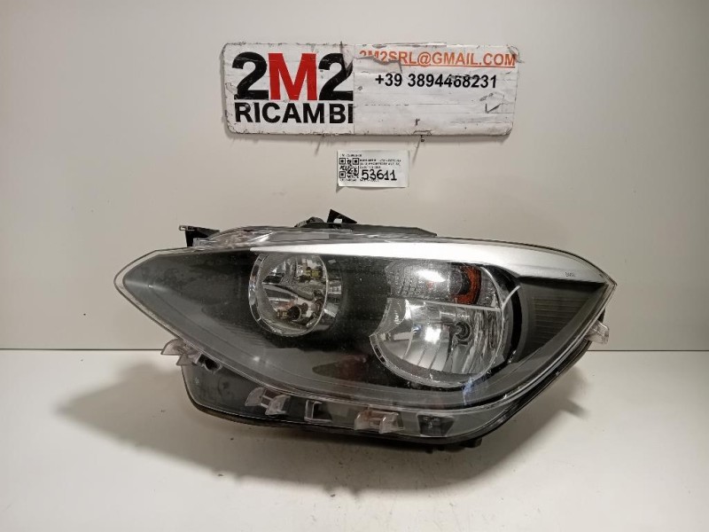Proiettore ANT SX 7229685-08 Bmw Serie 1 F20 Berlina 2012