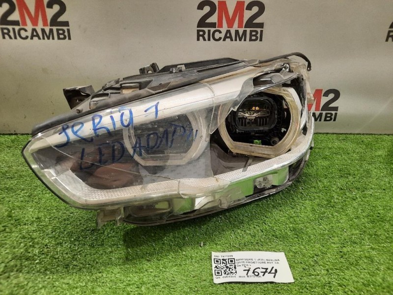 Proiettore ANT SX 7471339 Bmw Serie 1 F20 Berlina 2015