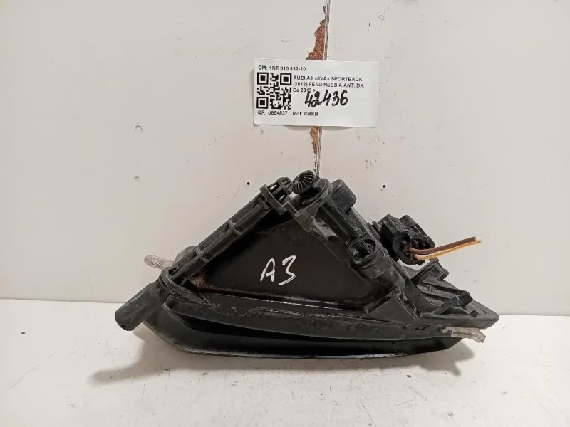 Fendinebbia ANT DX 1NE 010 832-10 Audi A3 8VA Sportback 2012