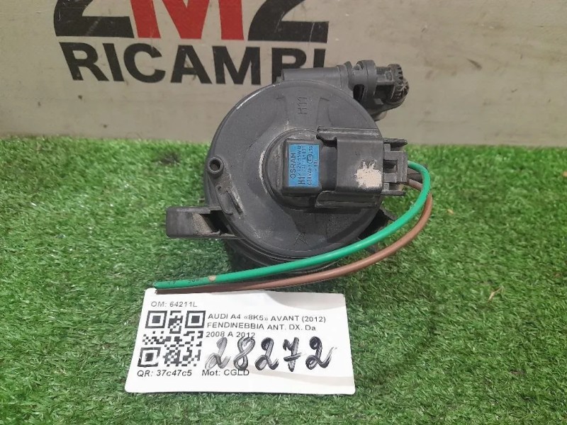 Fendinebbia ANT DX 64211L Audi A4 8K5 Avant 2012