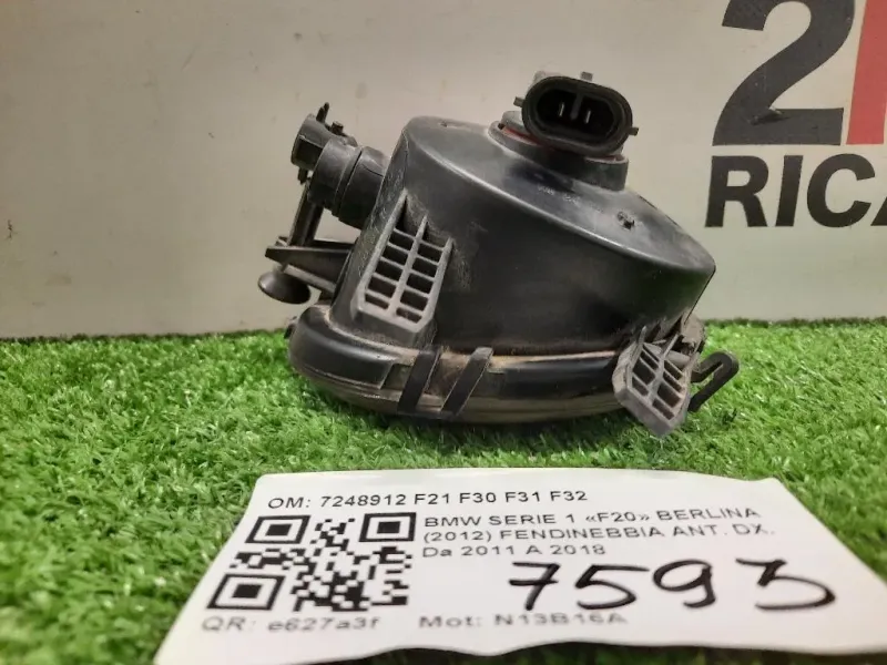 Fendinebbia ANT DX 7248912 F21 F30 F31 F32 Bmw Serie 1 F20 Berlina 2012