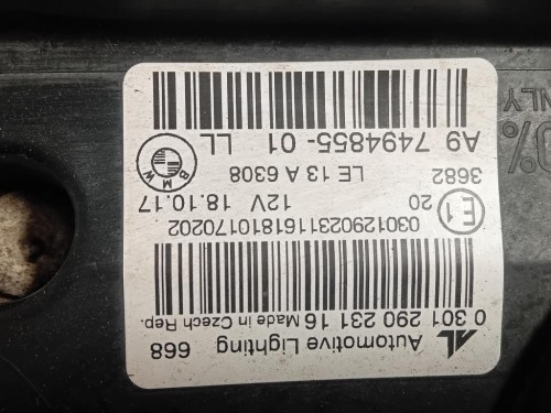 Proiettore ANT SX 7494855-01 Bmw Serie 2 F45 Active Tourer 2014