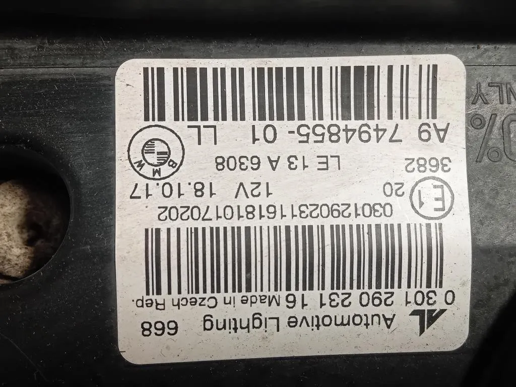 Proiettore ANT SX 7494855-01 Bmw Serie 2 F45 Active Tourer 2014