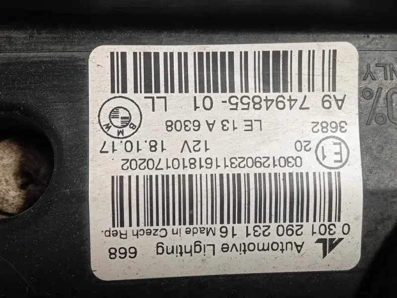 Proiettore ANT SX 7494855-01 Bmw Serie 2 F45 Active Tourer 2014