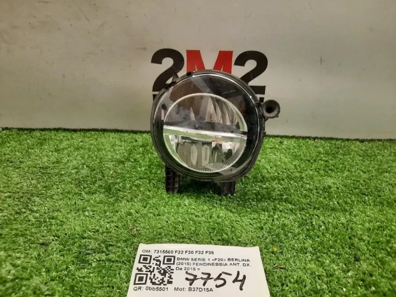 Fendinebbia ANT DX 7315560 F22 F30 F32 F35 Bmw Serie 1 F20 Berlina 2015