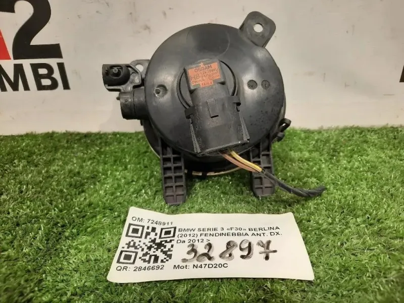 Fendinebbia ANT DX 7248911 Bmw Serie 3 F30 Berlina 2012