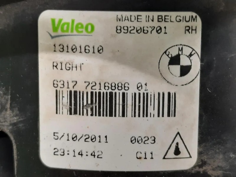 Fendinebbia ANT DX 13101610 DX Bmw Serie 5 F10 Berlina 2010