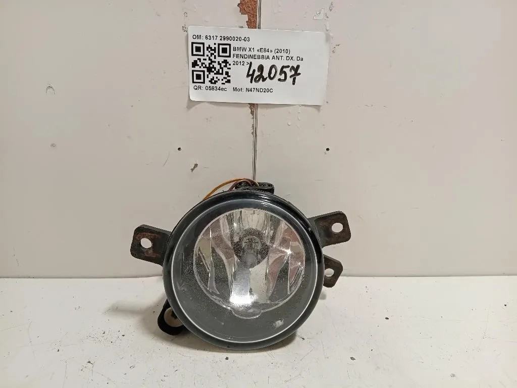 Fendinebbia ANT DX 63172990020-03 Bmw X1 E84 2010