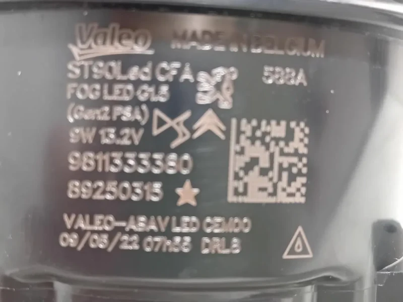 Fendinebbia ANT DX 9811333380 Citroen DS3 Crossback 2018