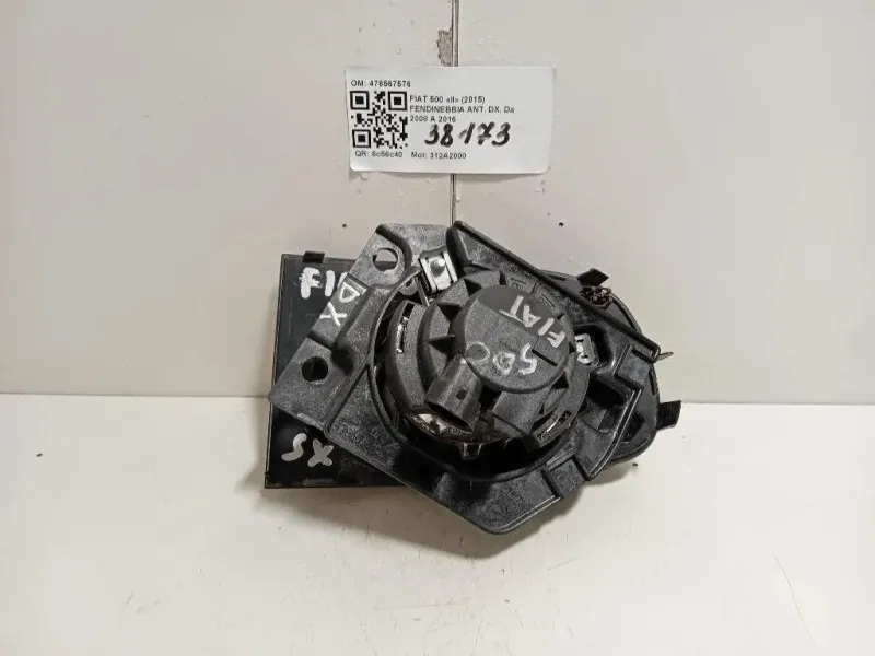 Fendinebbia ANT DX 478567576 Fiat 500 II 2015