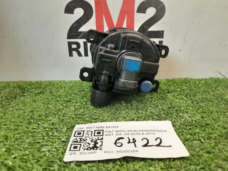 Fendinebbia ANT DX 89211690 SXDX Fiat 500X 2015