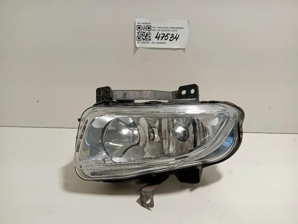 Fendinebbia ANT DX 89250381 Fiat 500X 2015