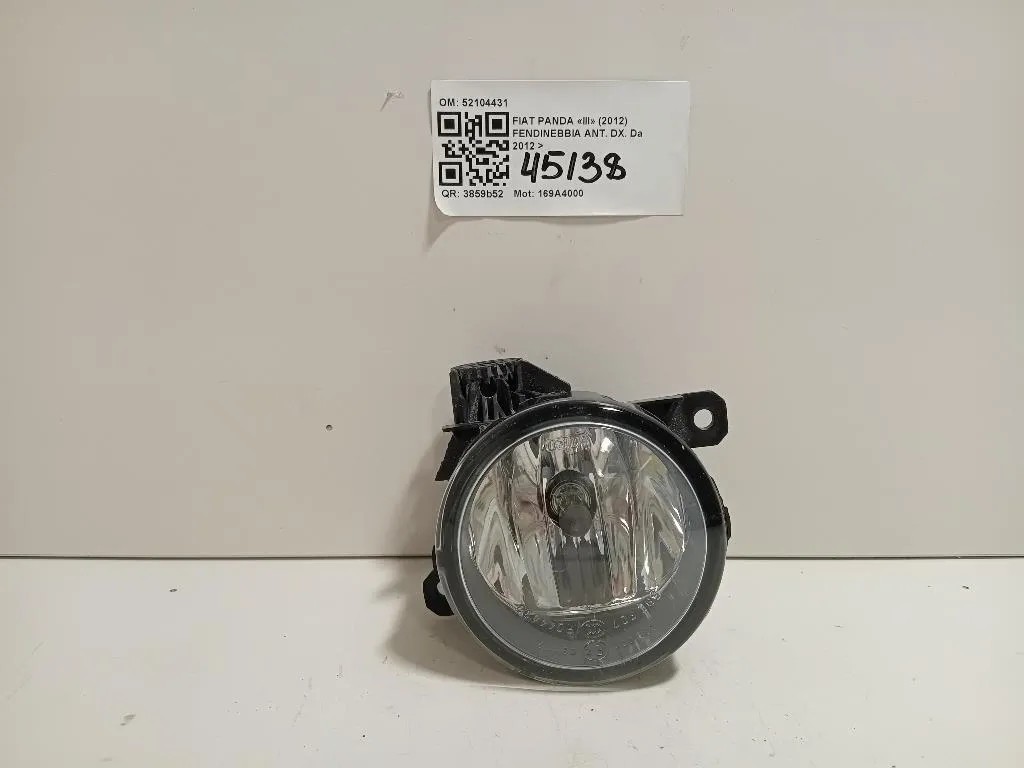 Fendinebbia ANT DX 52104431 Fiat Panda III 2012