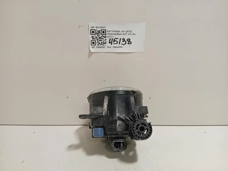 Fendinebbia ANT DX 52104431 Fiat Panda III 2012