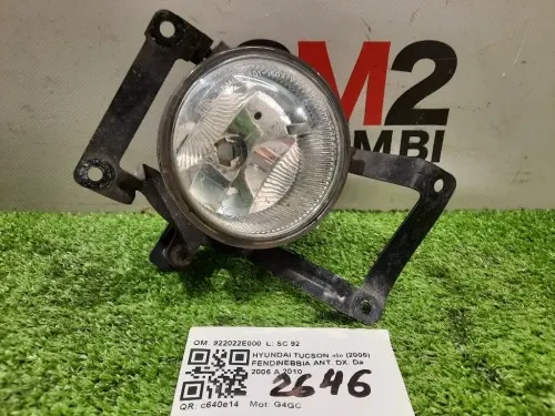 Fendinebbia ANT DX 922022E000 Hyundai Tucson I 2005