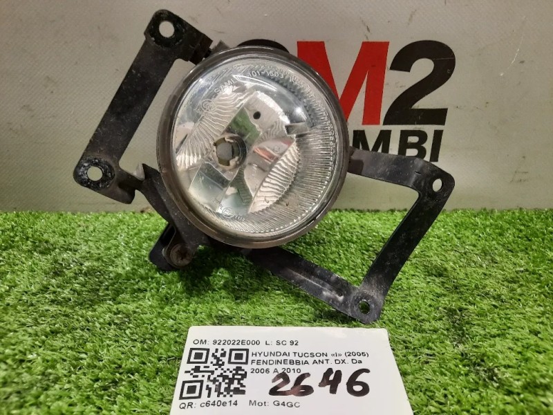 Fendinebbia ANT DX 922022E000 Hyundai Tucson I 2005
