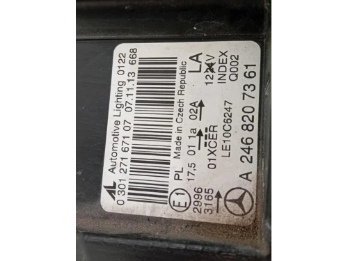 Proiettore ANT SX A2468207361 Mercedes Classe B W246 2012