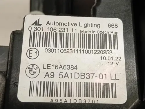 Proiettore ANT SX 5A1DB37-01 Bmw Serie 3 G20 Berlina 2018