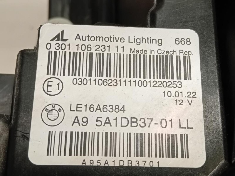 Proiettore ANT SX 5A1DB37-01 Bmw Serie 3 G20 Berlina 2018