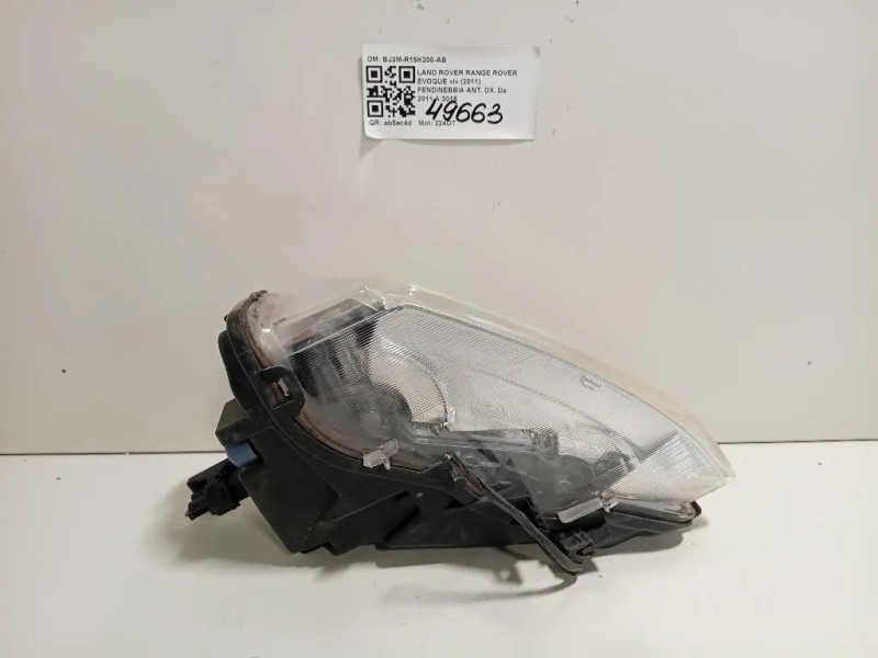 Fendinebbia ANT DX BJ3M-R15K200-AB Land Rover Range Rover Evoque I 2011