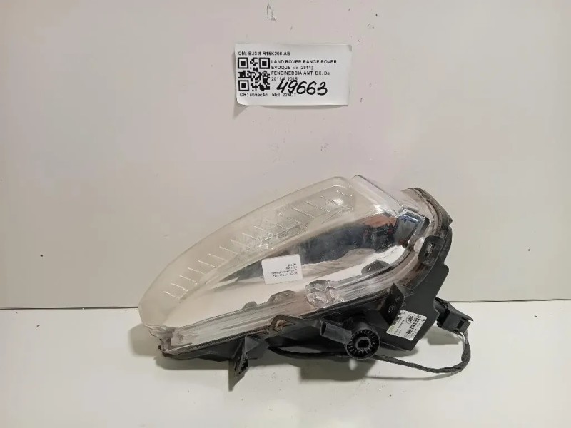 Fendinebbia ANT DX BJ3M-R15K200-AB Land Rover Range Rover Evoque I 2011