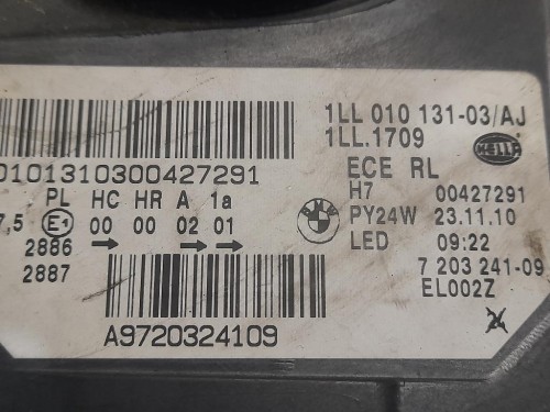 Proiettore ANT SX 1LL01013103 SX LATO GUIDA FARO Bmw Serie 5 F11 Touring 2012