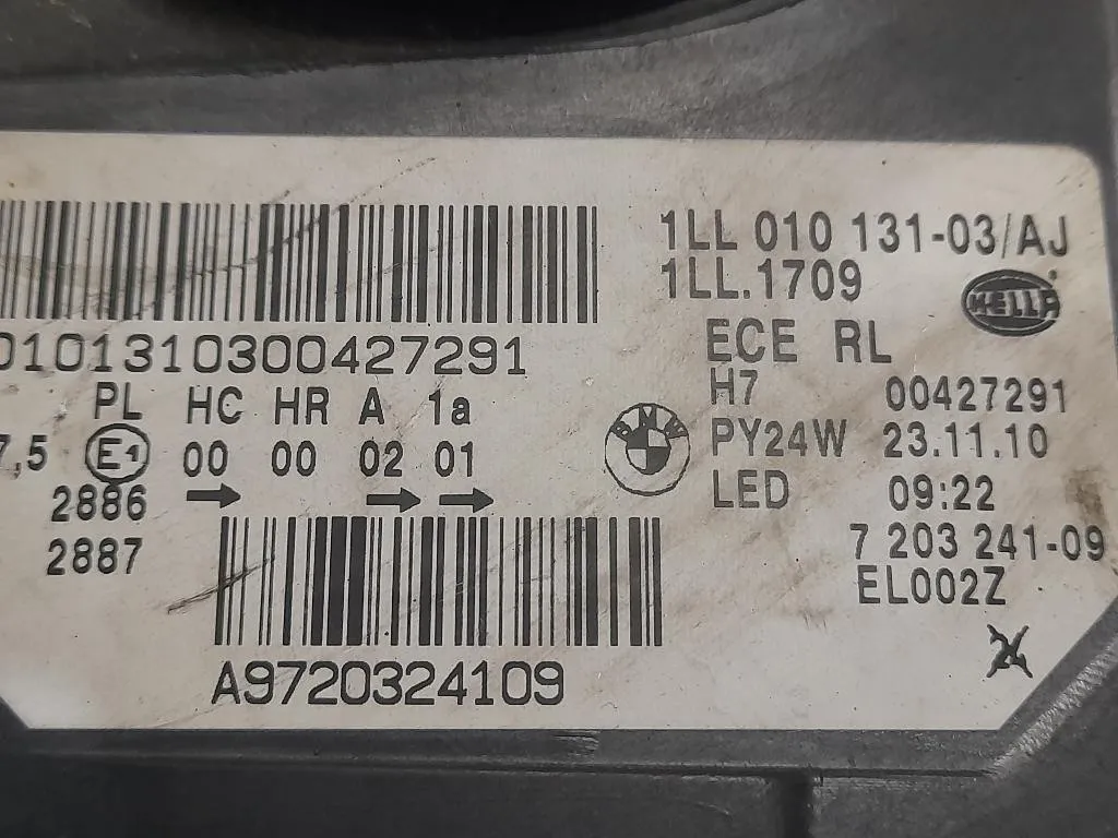 Proiettore ANT SX 1LL01013103 SX LATO GUIDA FARO Bmw Serie 5 F11 Touring 2012