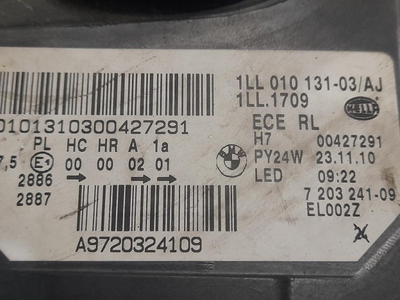 Proiettore ANT SX 1LL01013103 SX LATO GUIDA FARO Bmw Serie 5 F11 Touring 2012