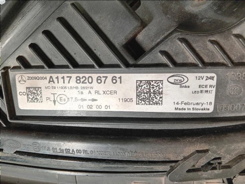 Proiettore ANT SX A1178206761 Mercedes Classe CLA C117 2016