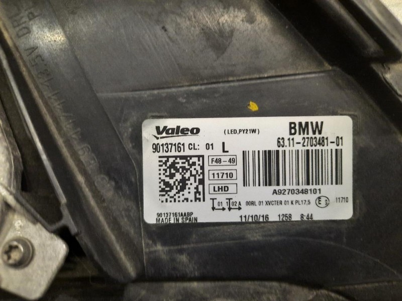 Proiettore ANT SX 63112703481 Bmw X1 F48 2015