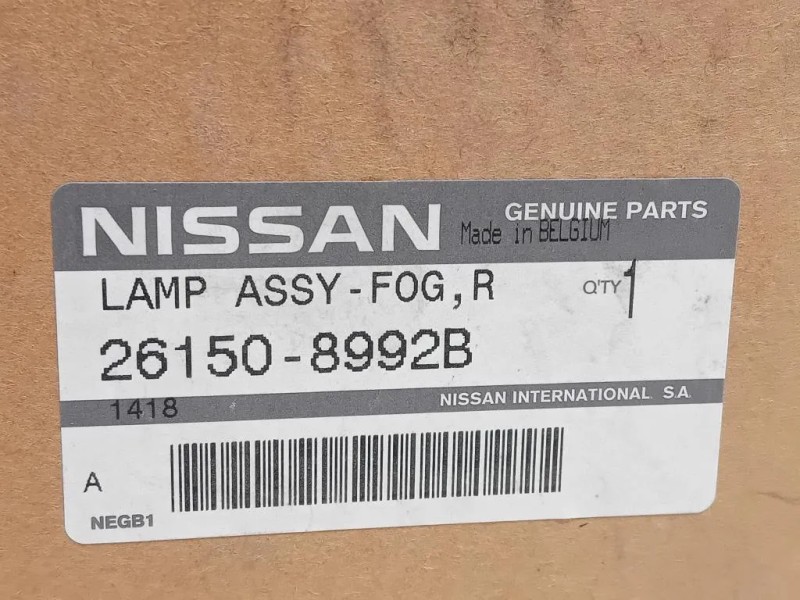 Fendinebbia ANT DX 26150-8992B Nissan JUKE I 2014