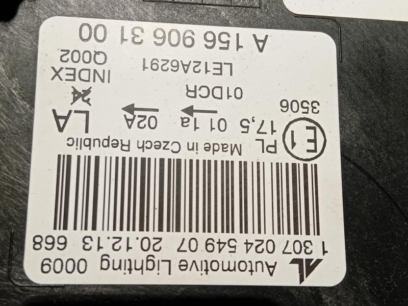 Fendinebbia ANT DX 13367141 Opel Astra J 2012
