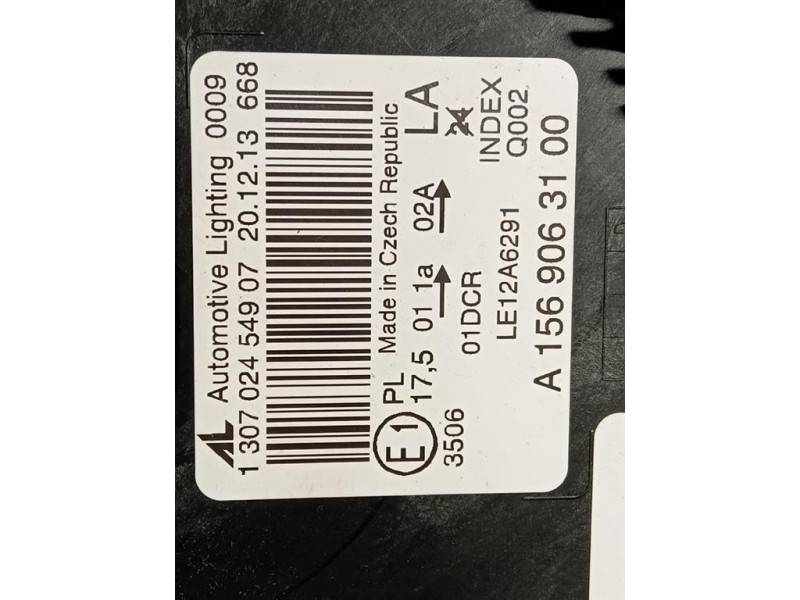 Fendinebbia ANT DX 13367141 Opel Astra J 2012 Fendinebbia ANT DX 13367141 Opel Astra J 2012