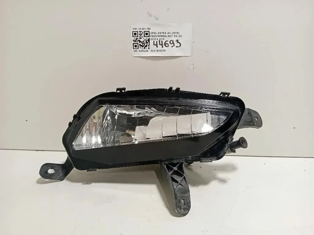 Fendinebbia ANT DX 13401154 Opel Astra K 2016