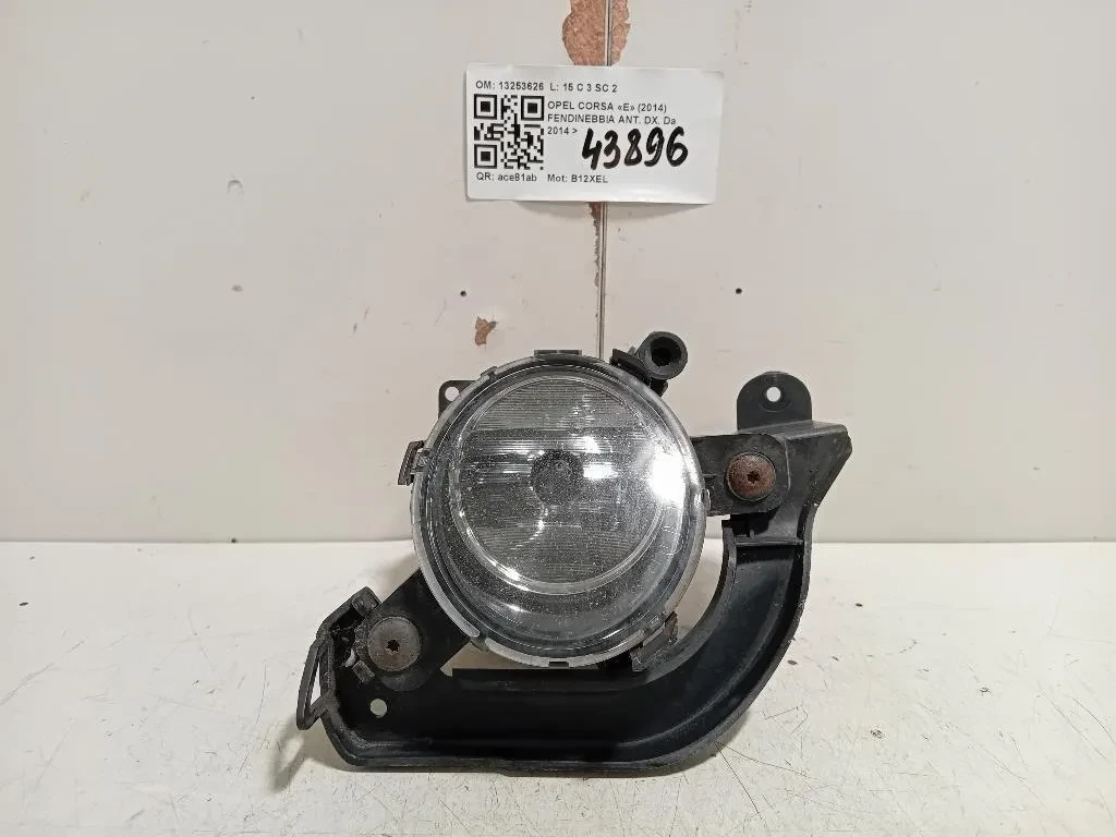 Fendinebbia ANT DX 13253626 Opel Corsa E 2014
