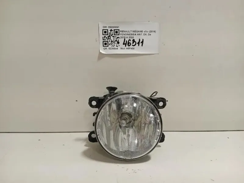 Fendinebbia ANT DX 89208891 Renault Mégane IV 2016