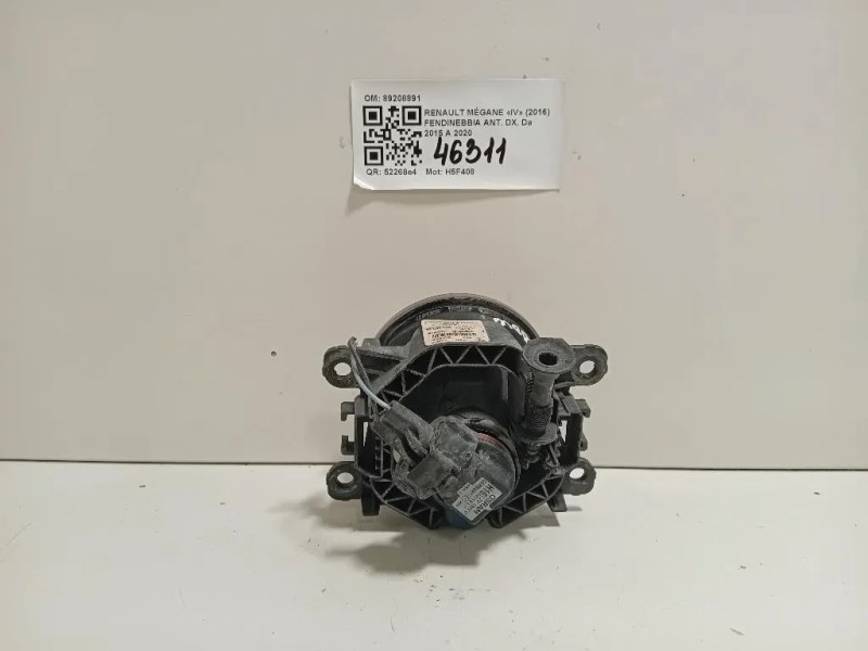 Fendinebbia ANT DX 89208891 Renault Mégane IV 2016