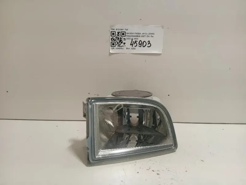 Fendinebbia ANT DX 6Y0 941 700 Skoda Fabia 6Y3 2000