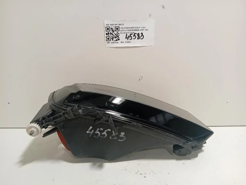 Fendinebbia ANT DX 5G0941662D 5G0941662D Volkswagen GOLF VII 2013