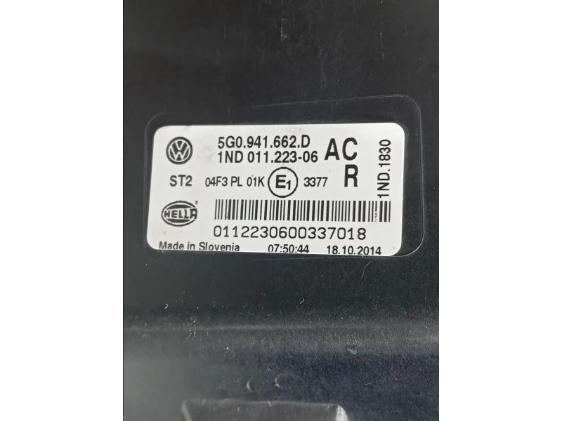 Fendinebbia ANT DX 5G0941662D 5G0941662D Volkswagen GOLF VII 2013