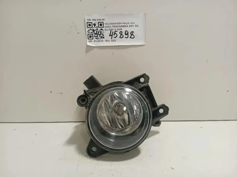 Fendinebbia ANT DX 964 046-00 Volkswagen POLO IV 2002